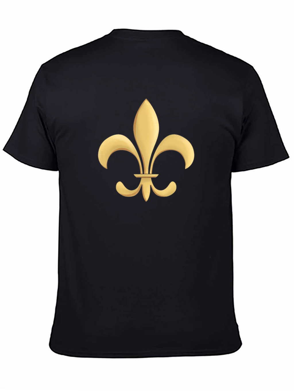 Fleur-de-Lis Graphic Tee - Black Cotton T-Shirt
