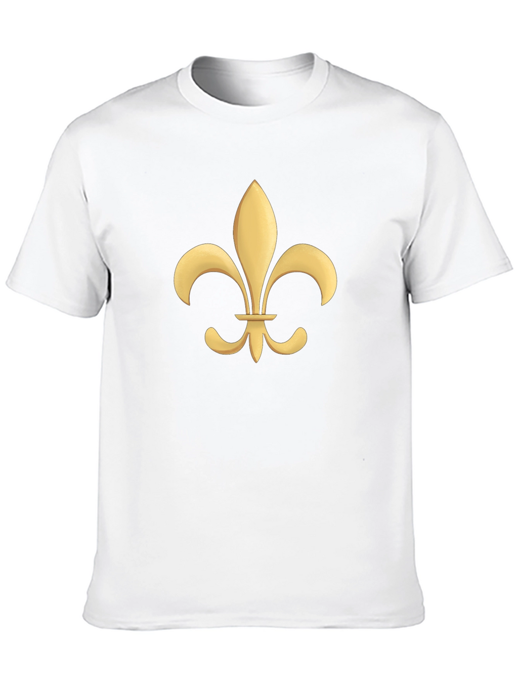 Fleur-de-Lis Graphic Tee - Black Cotton T-Shirt