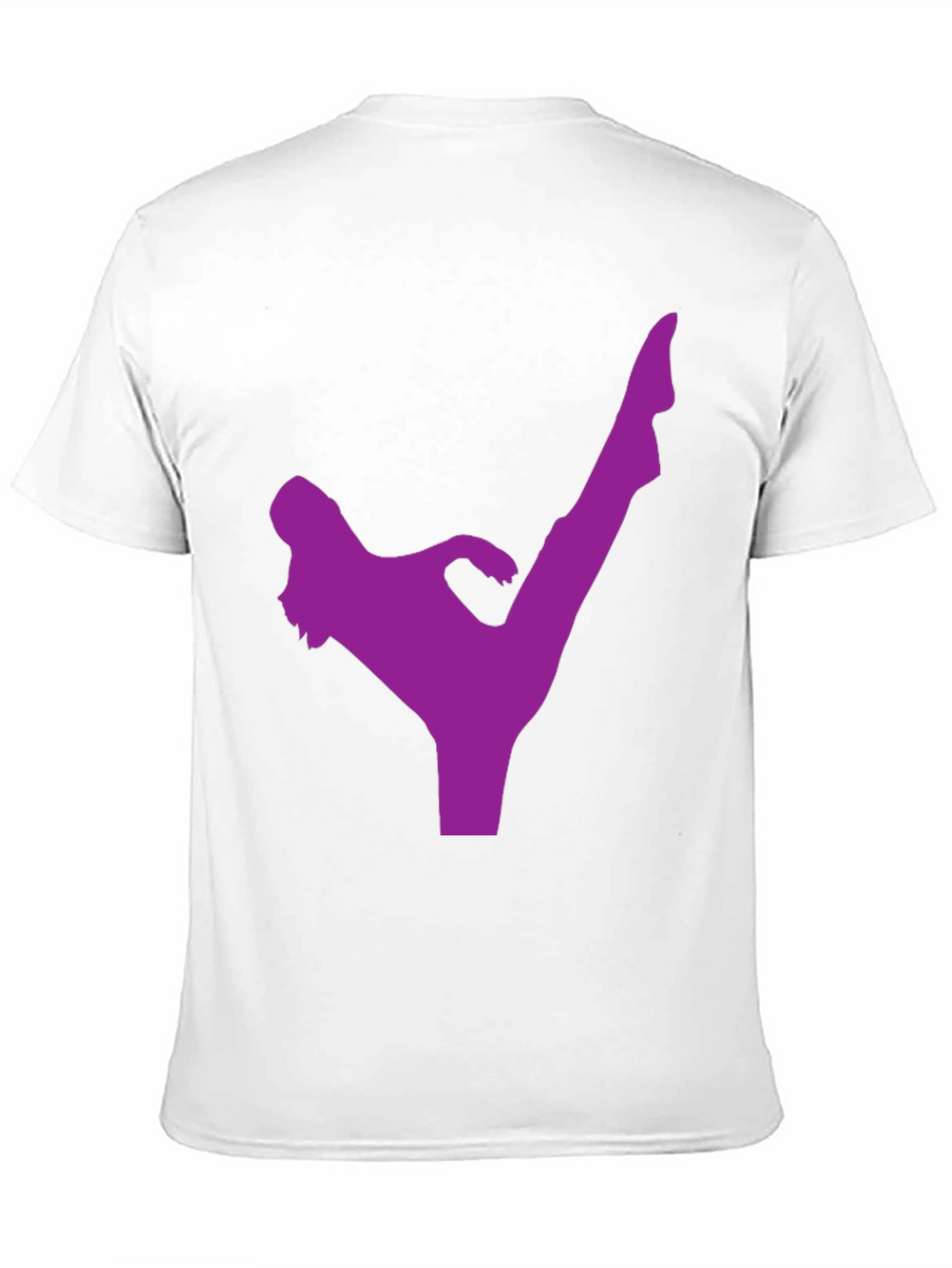 Kick Silhouette T-Shirt - Black Martial Arts Tee