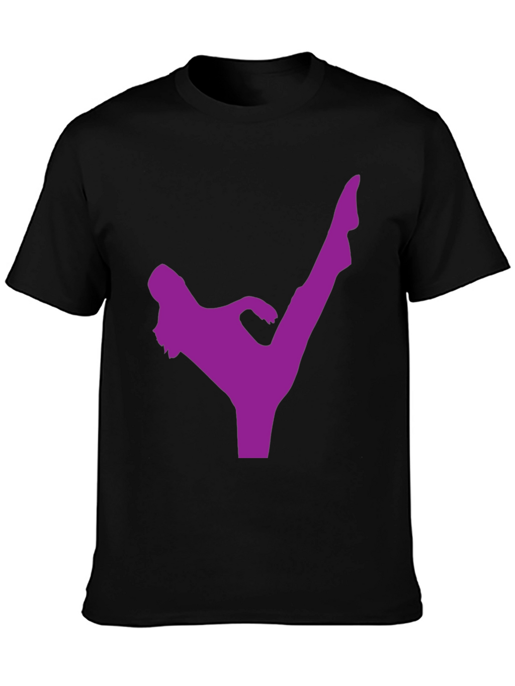 Kick Silhouette T-Shirt - Black Martial Arts Tee