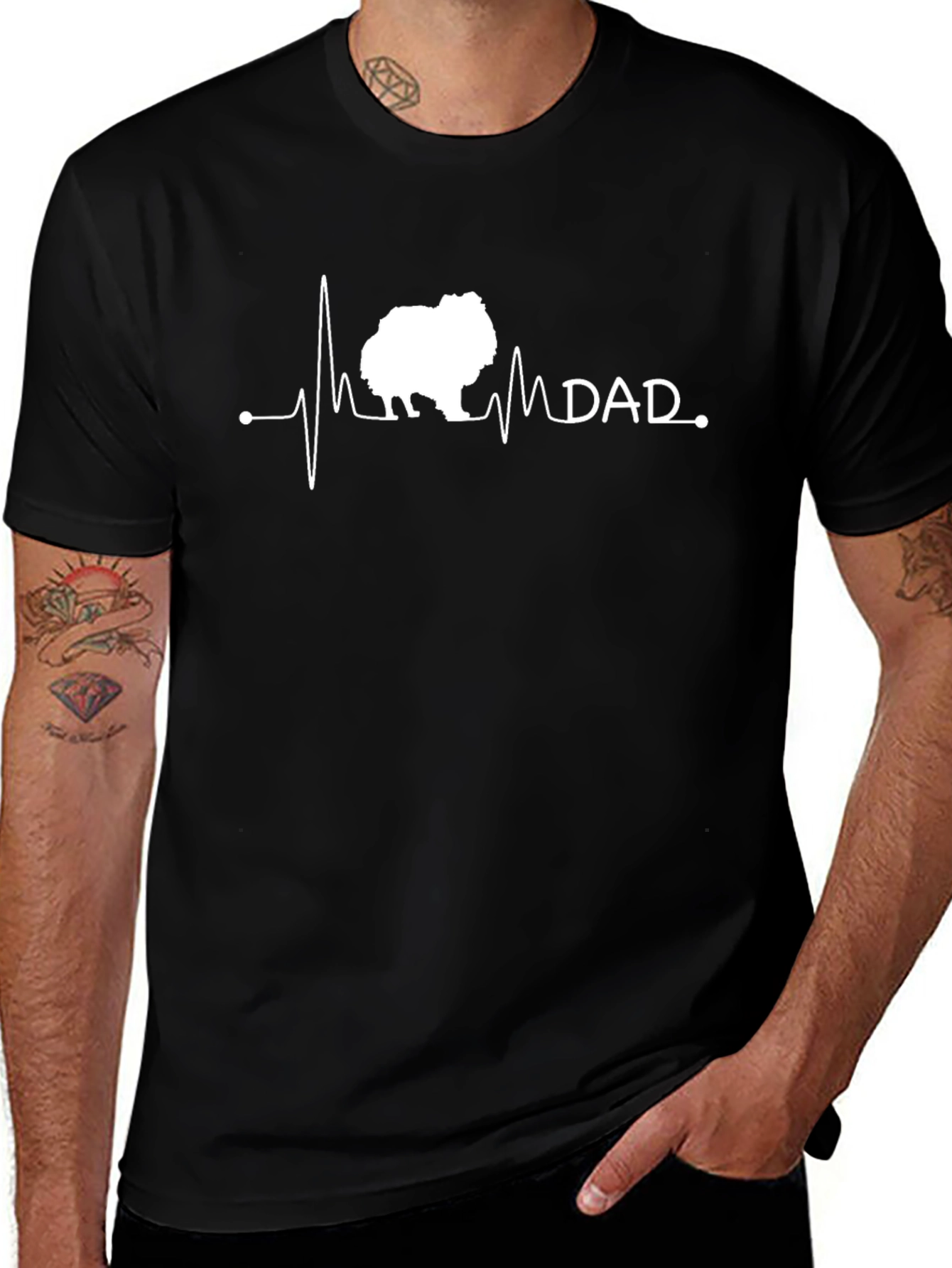 Dog Dad Heartbeat T-Shirt