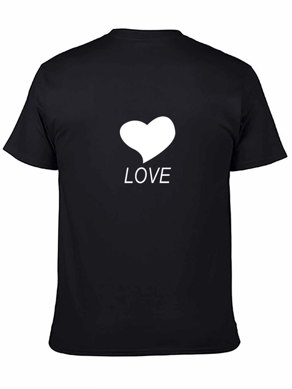 Love Heart Graphic Tee - Stylish Black T-Shirt