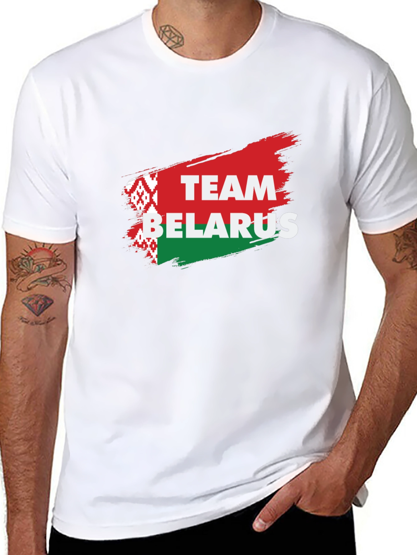 Belarus Team Pride T-Shirt - Black Cotton Tee
