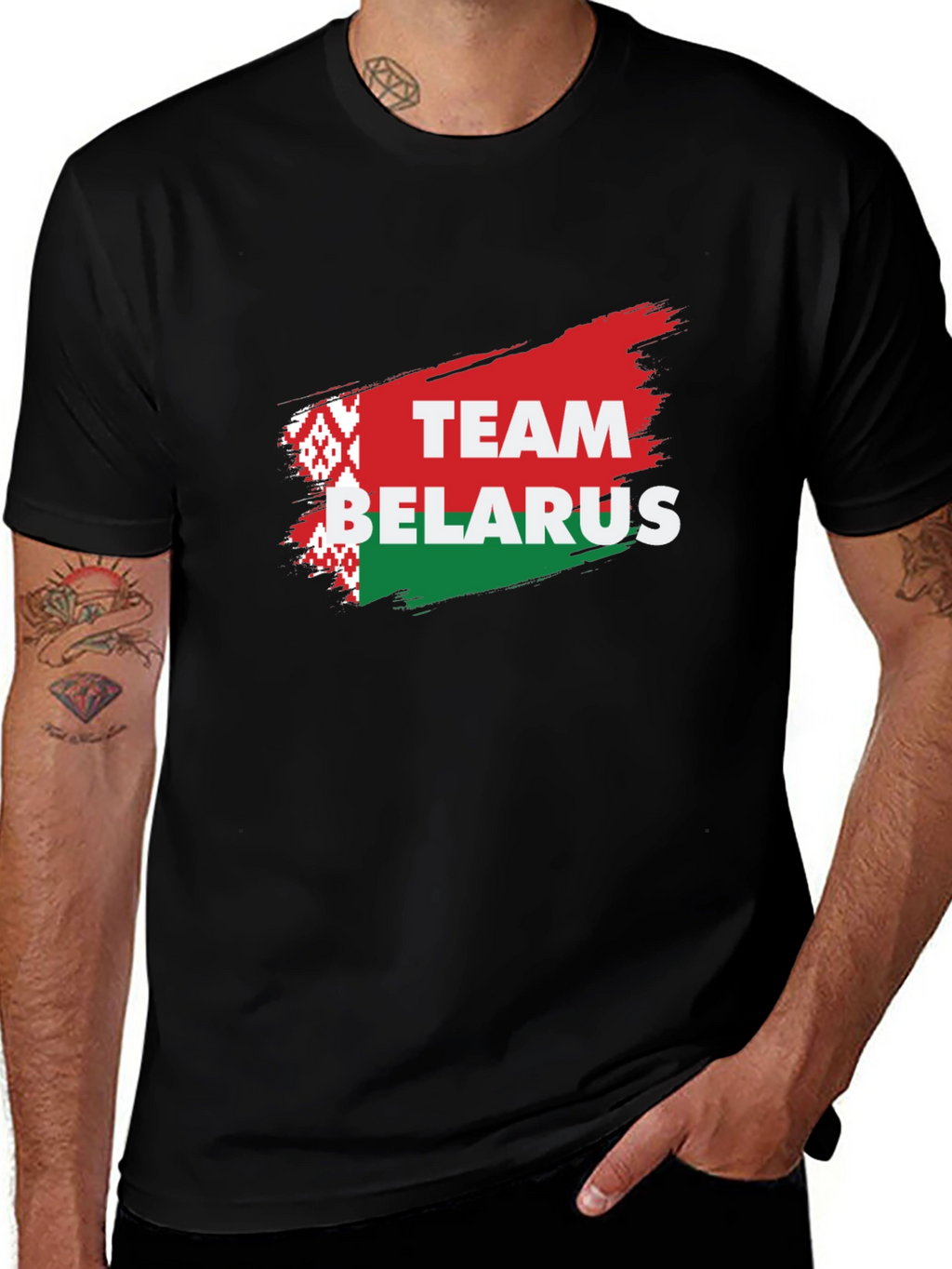 Belarus Team Pride T-Shirt - Black Cotton Tee