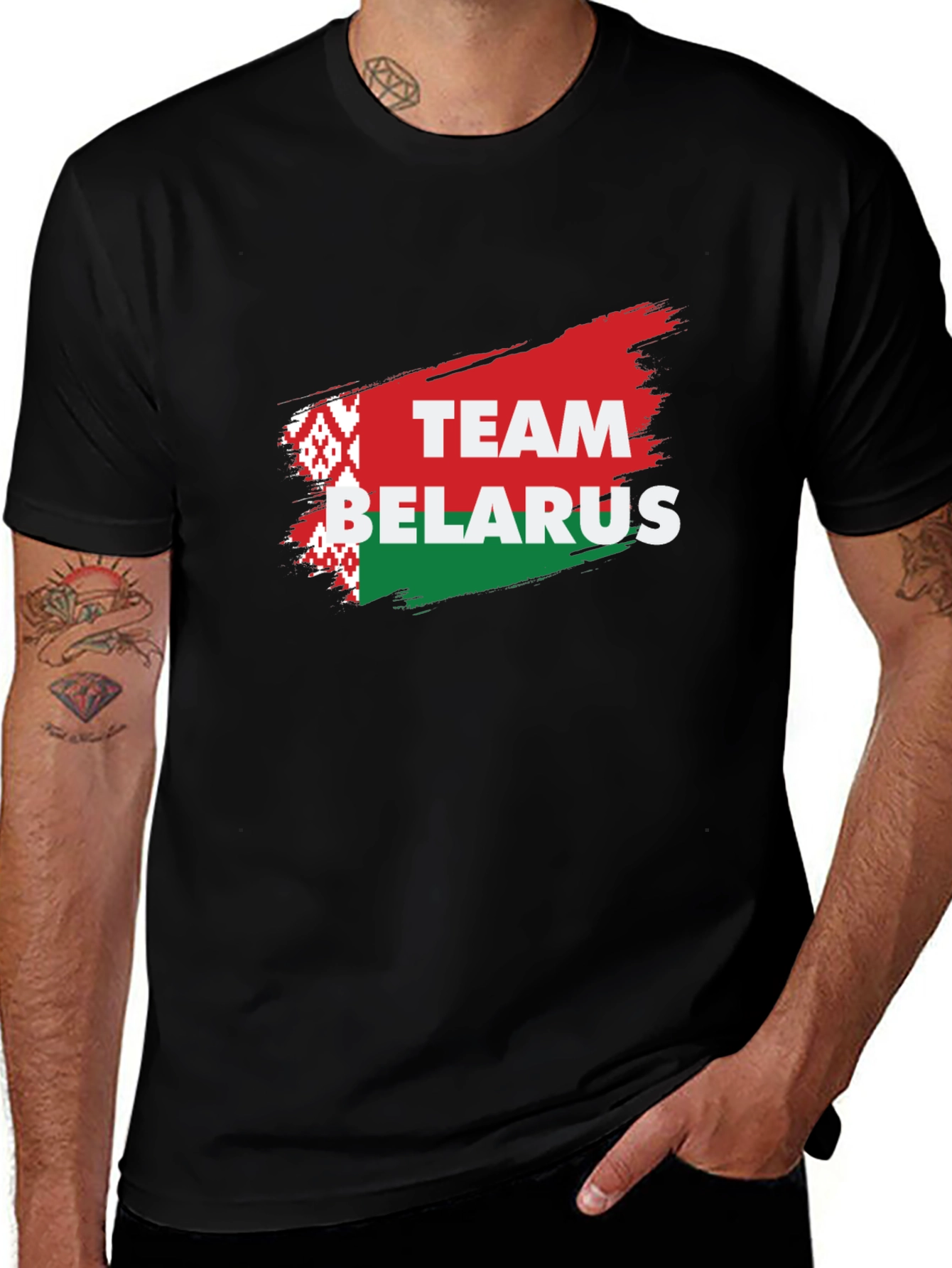 Belarus Team Pride T-Shirt - Black Cotton Tee
