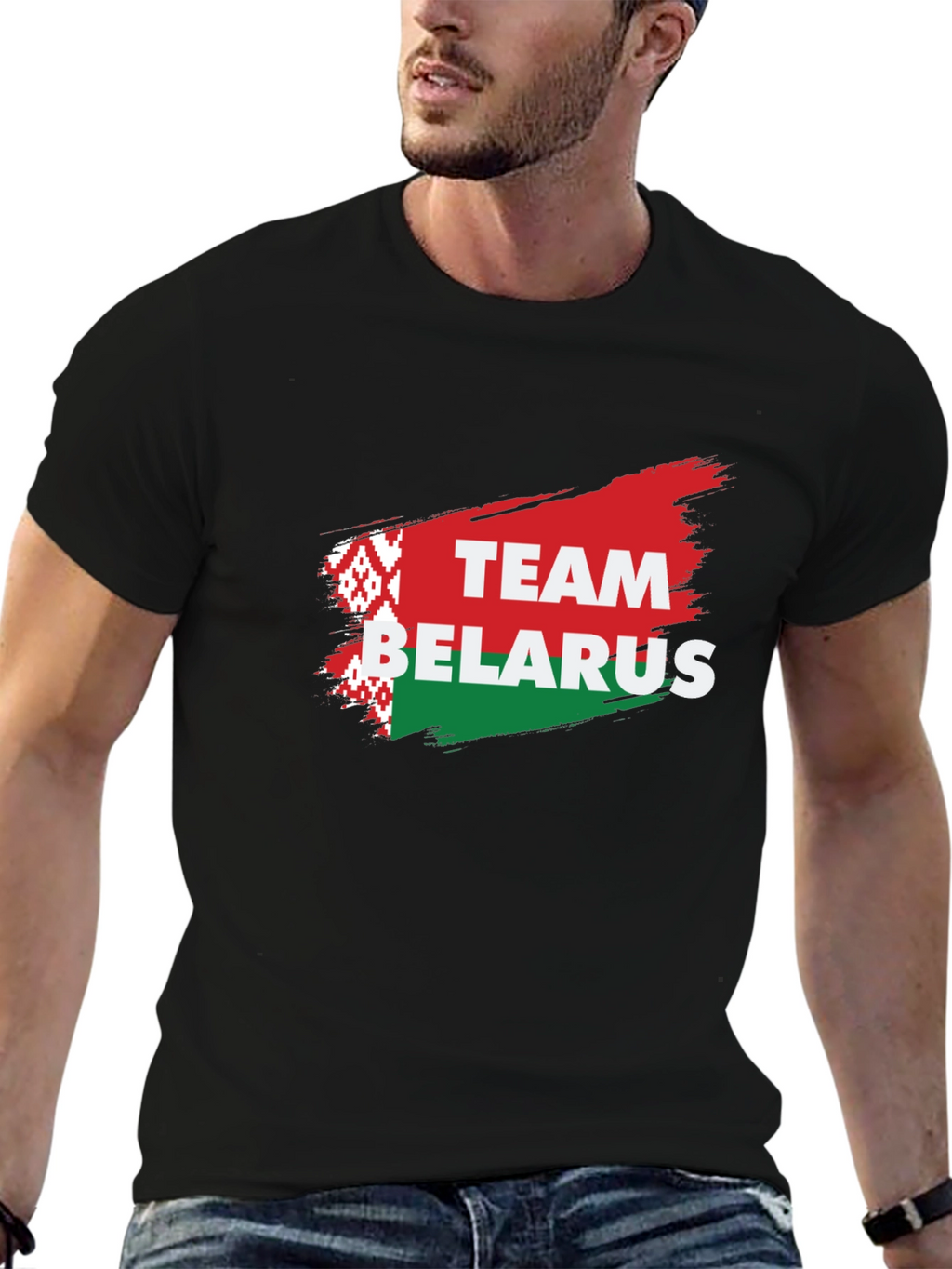 Belarus Team Pride T-Shirt - Black Cotton Tee