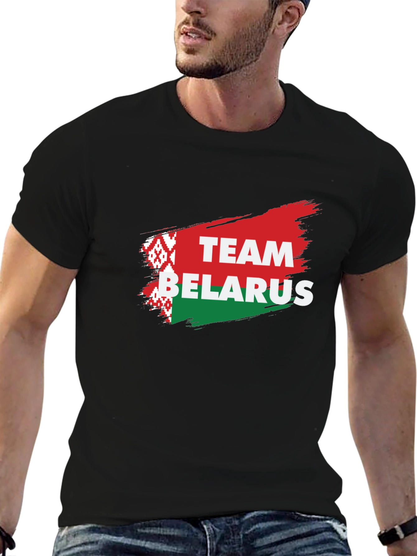 Belarus Team Pride T-Shirt - Black Cotton Tee