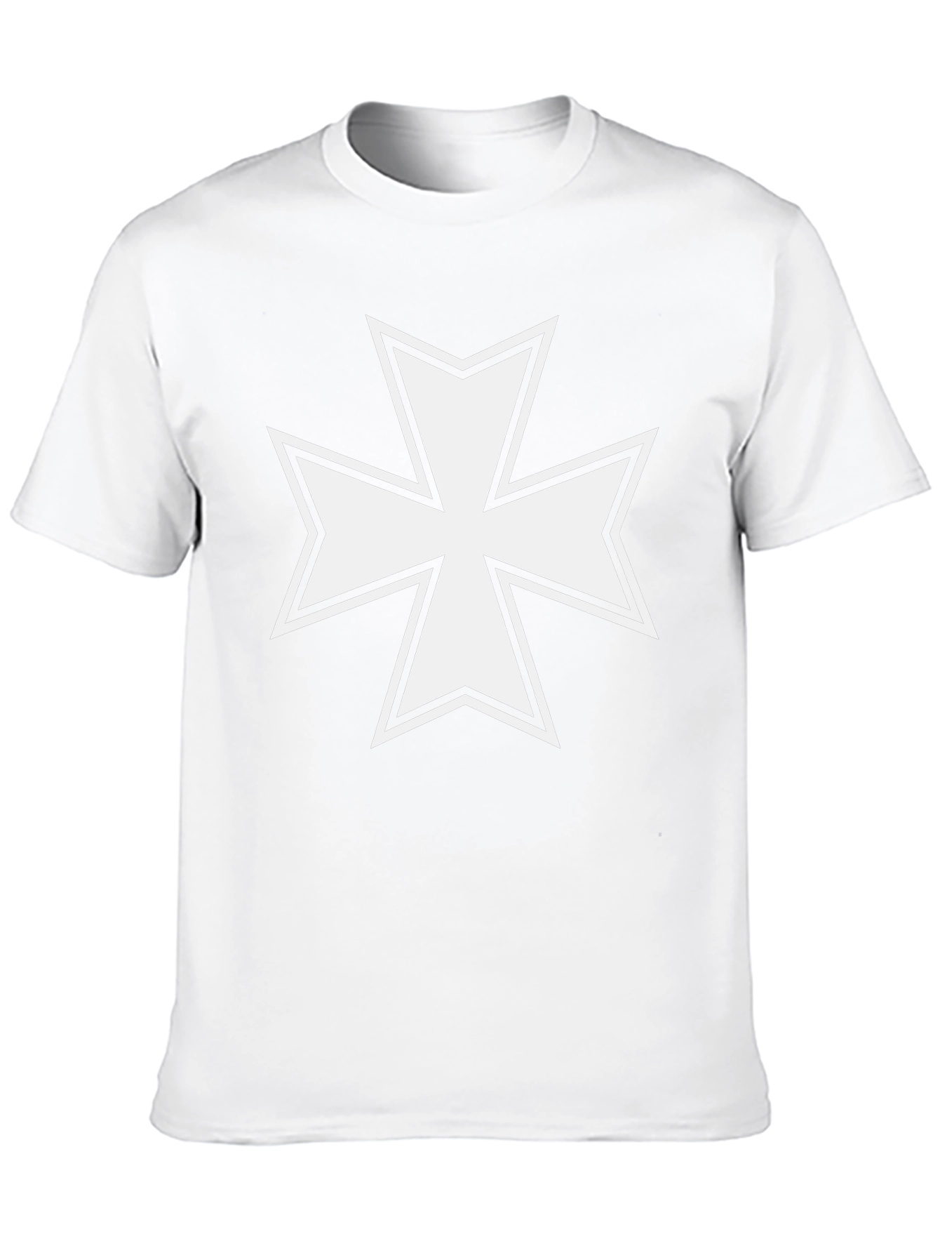 Iron Cross Graphic T-Shirt - Black Cotton Tee