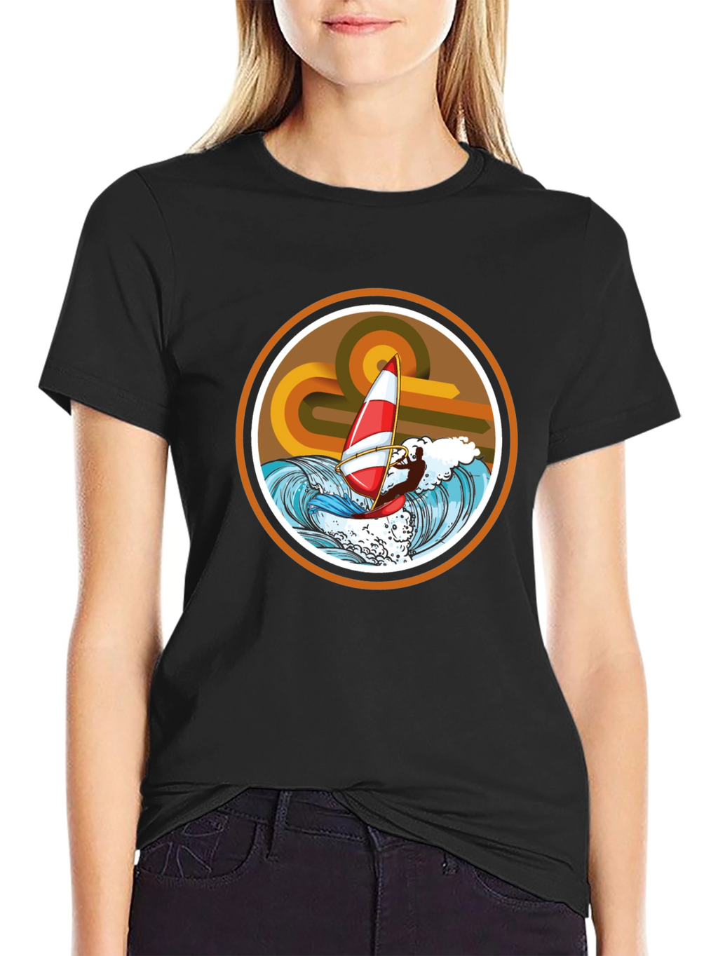 Retro Windsurfing T-Shirt
