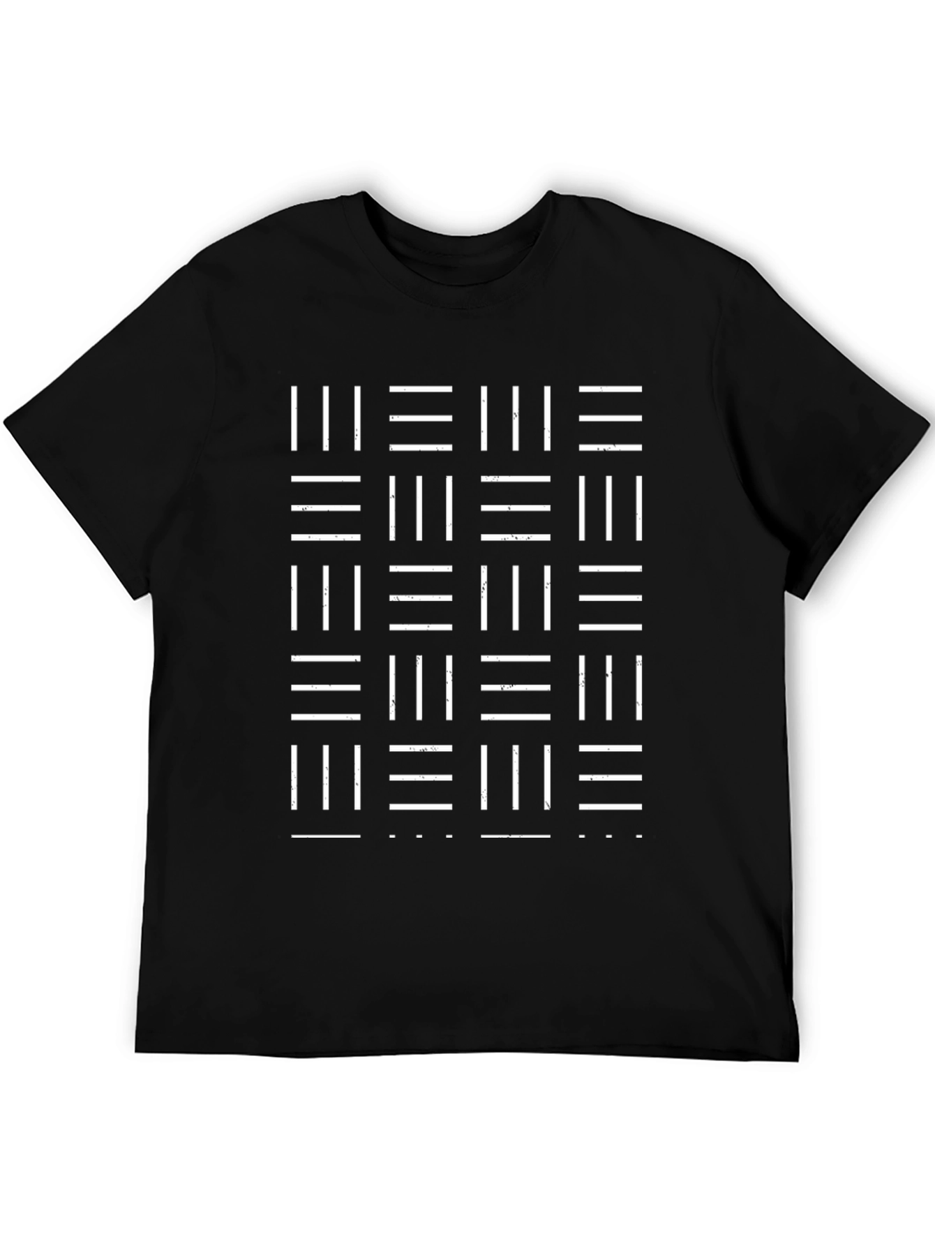 Abstract Pattern Graphic Tee - Black Casual Shirt