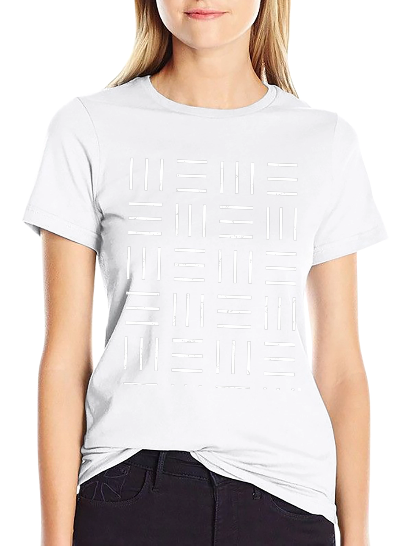 Abstract Pattern Graphic Tee - Black Casual Shirt