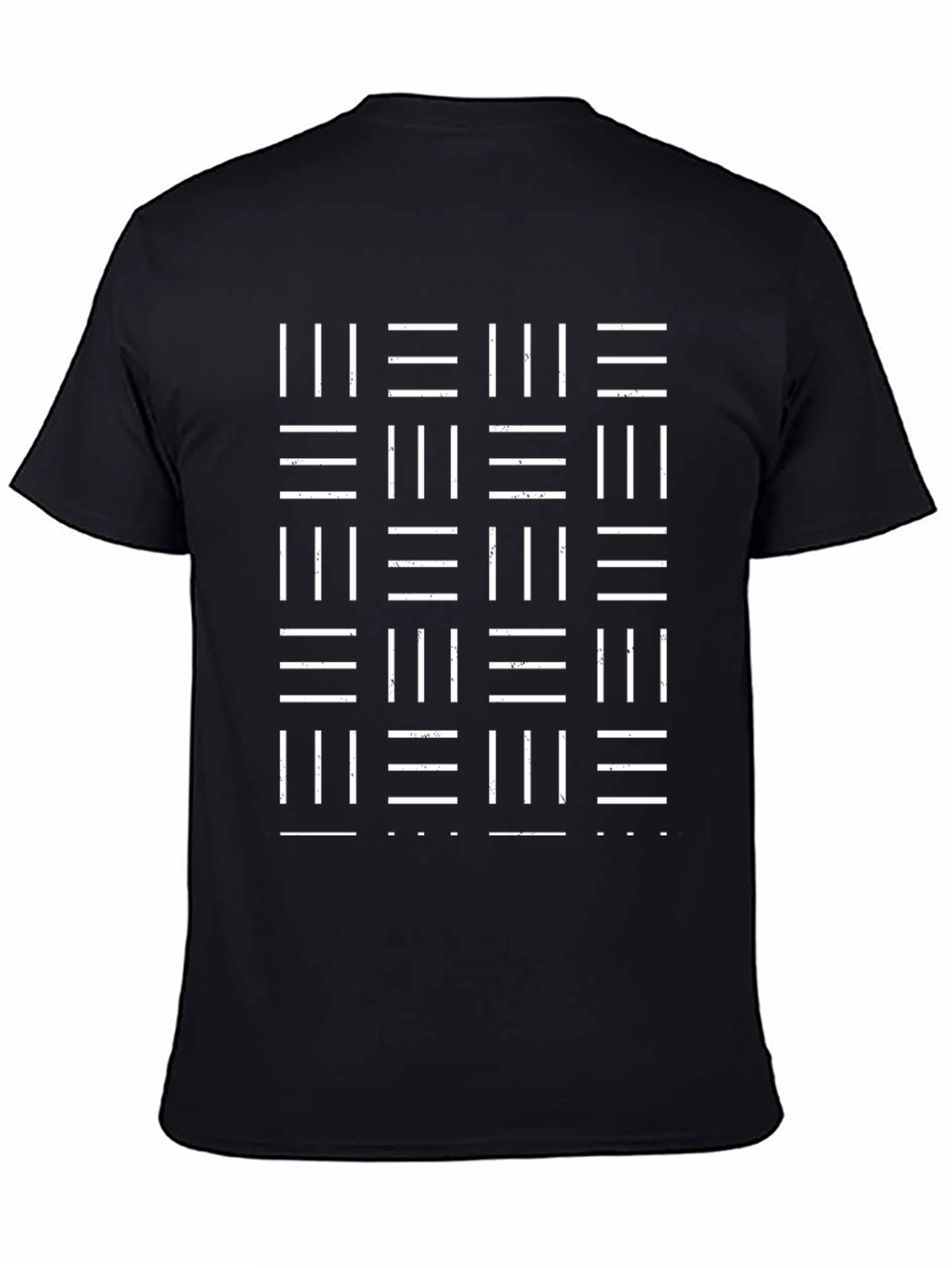 Abstract Pattern Graphic Tee - Black Casual Shirt