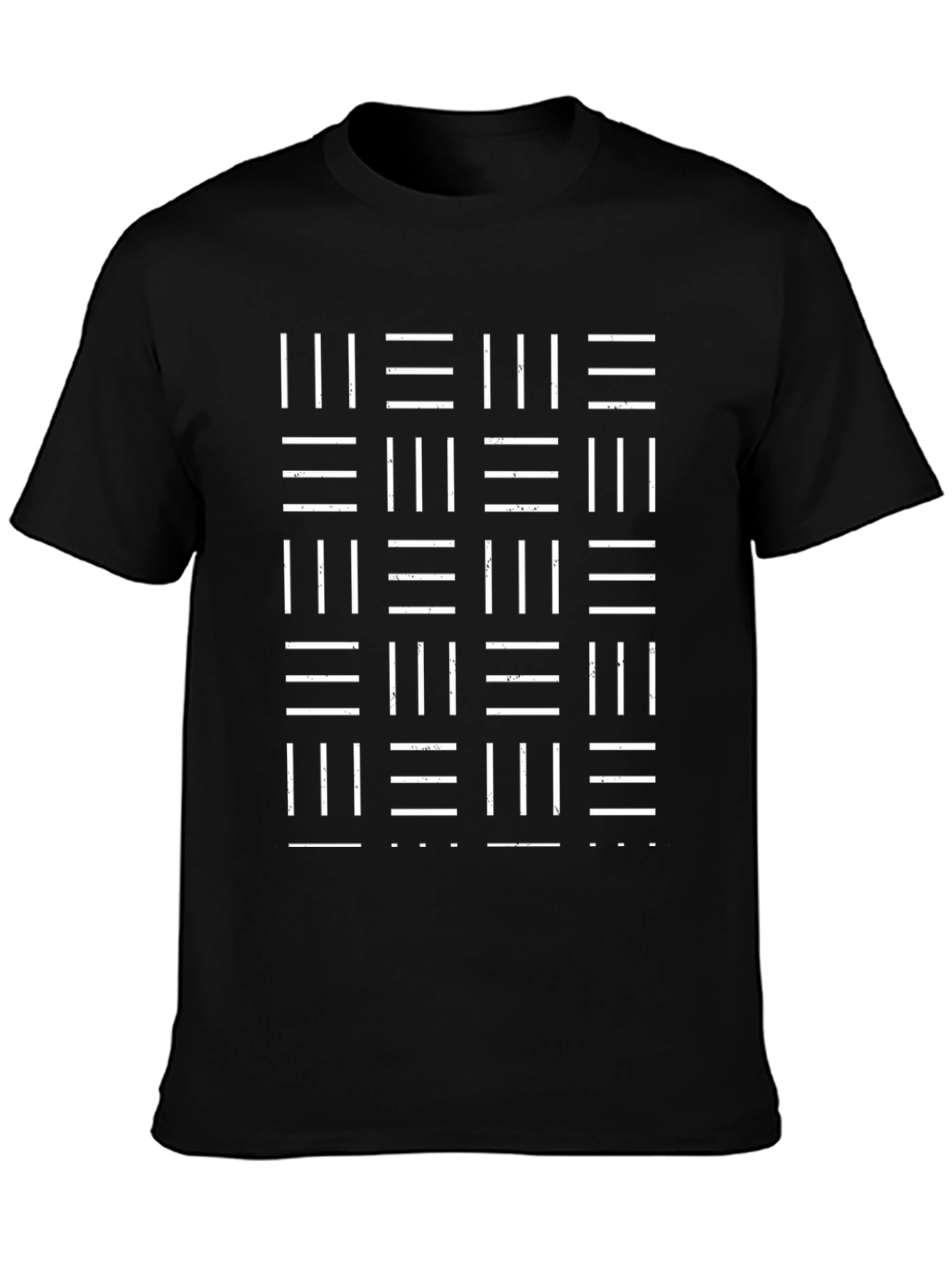 Abstract Pattern Graphic Tee - Black Casual Shirt