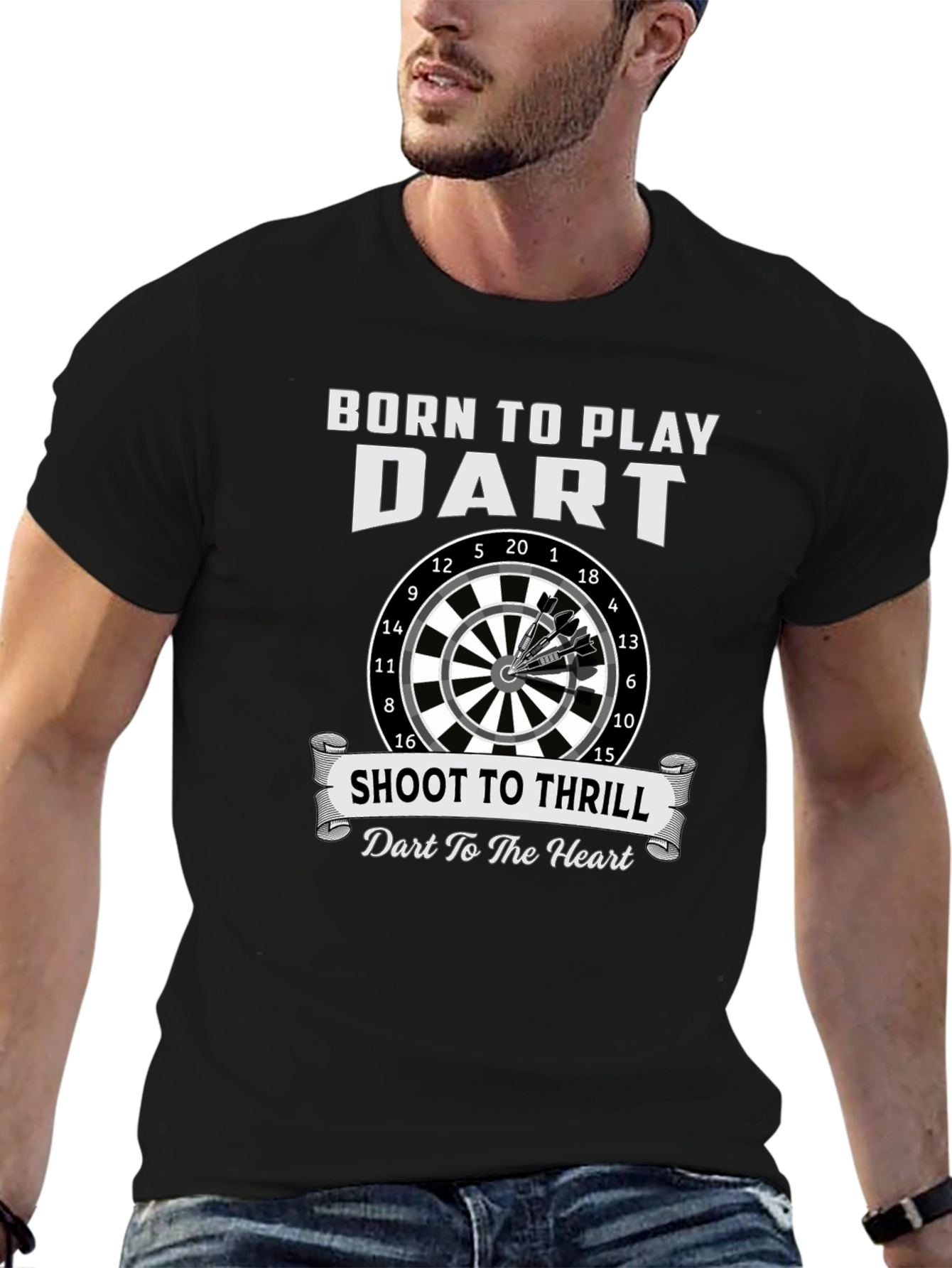 Born To Play Dart T-Shirt - Shoot To Thrill