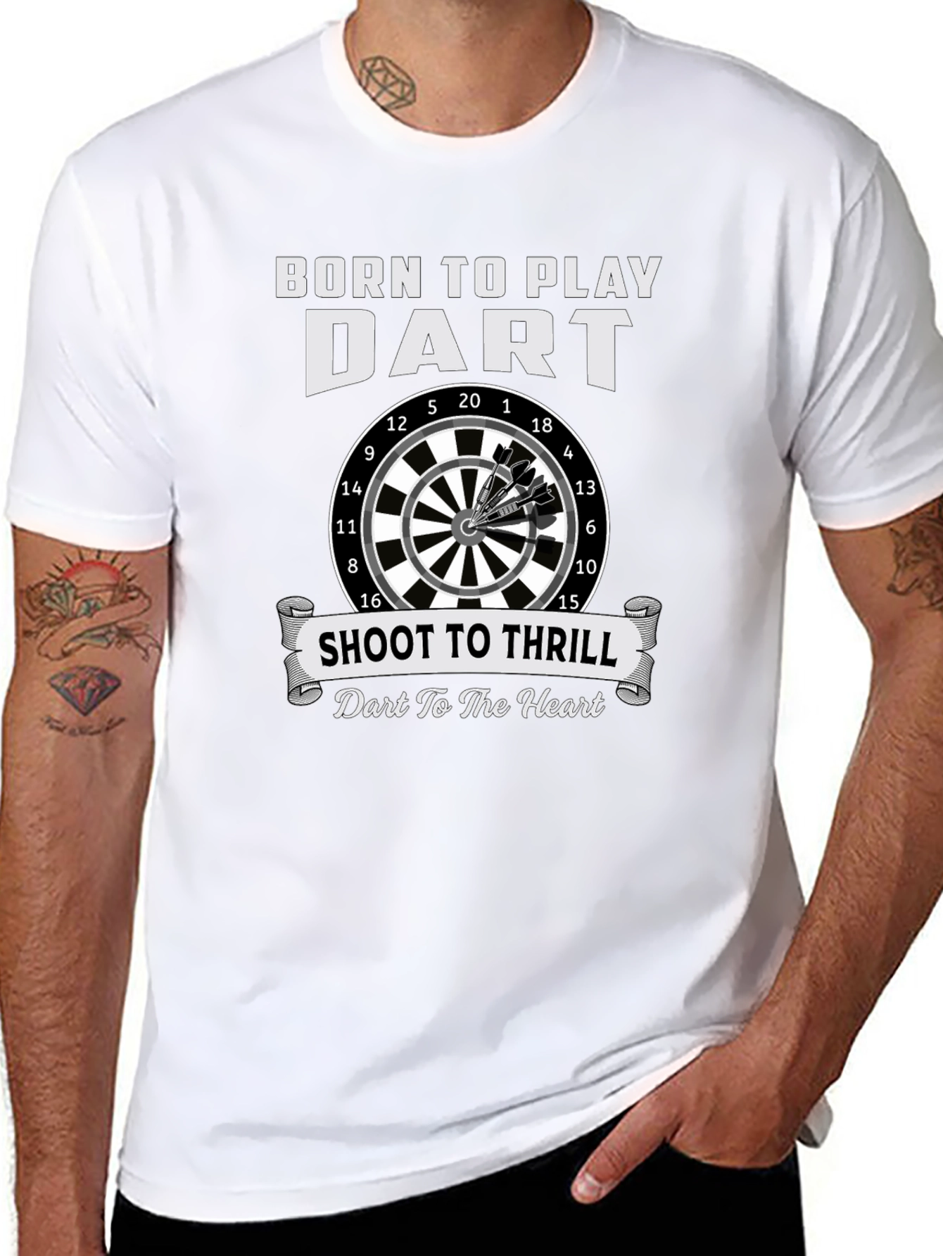 Born To Play Dart T-Shirt - Shoot To Thrill