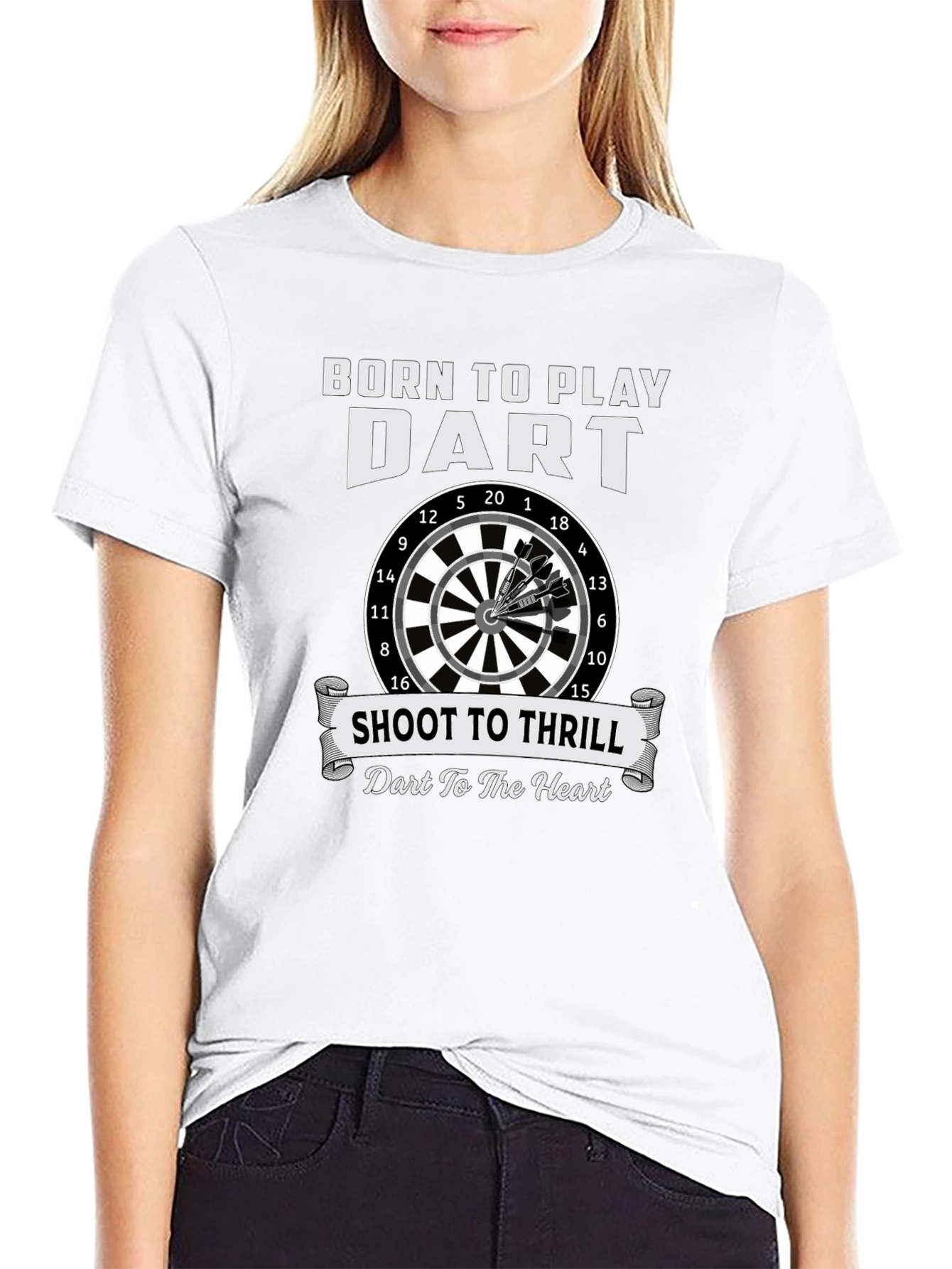 Born To Play Dart T-Shirt - Shoot To Thrill