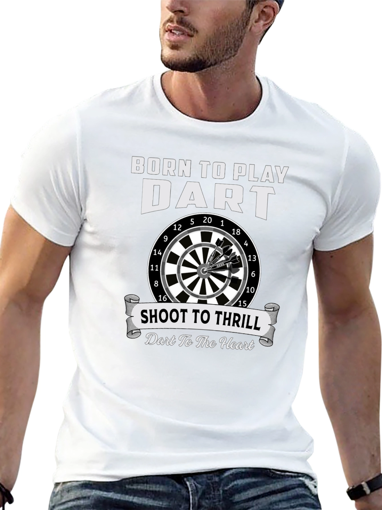 Born To Play Dart T-Shirt - Shoot To Thrill