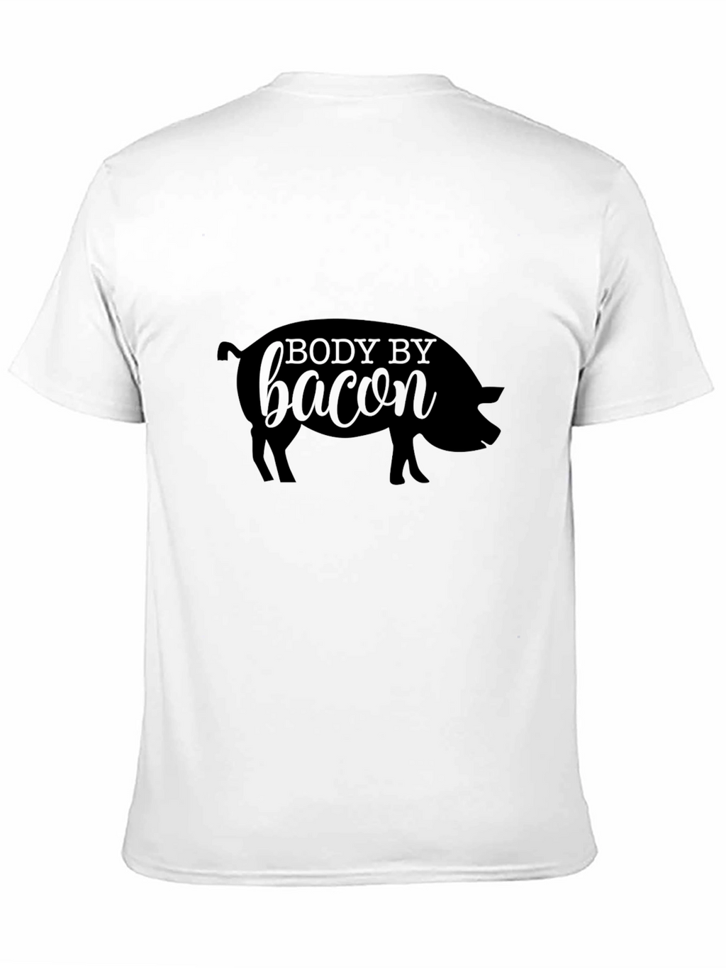 Body By Bacon Pig Graphic Tee - Black