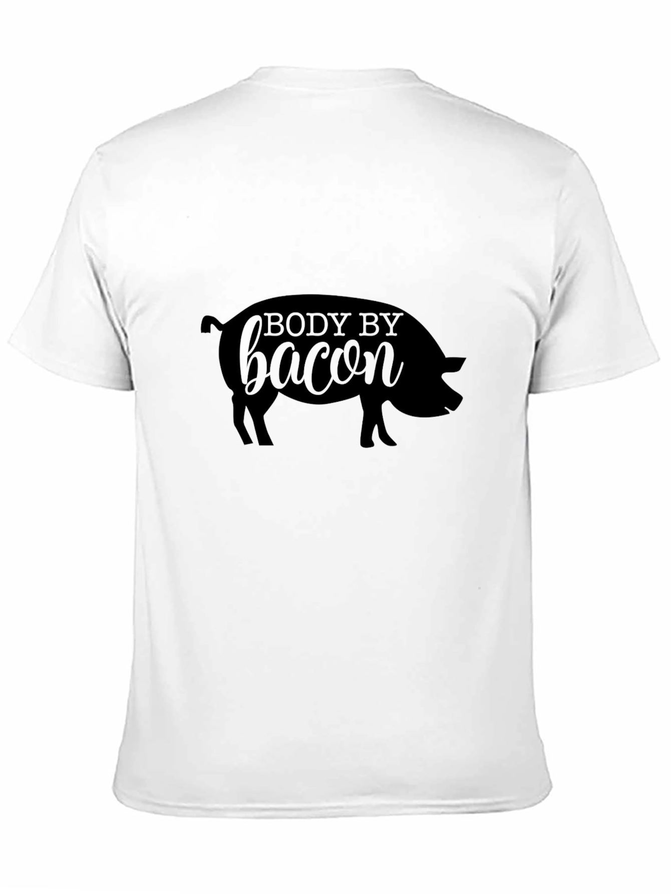 Body By Bacon Pig Graphic Tee - Black