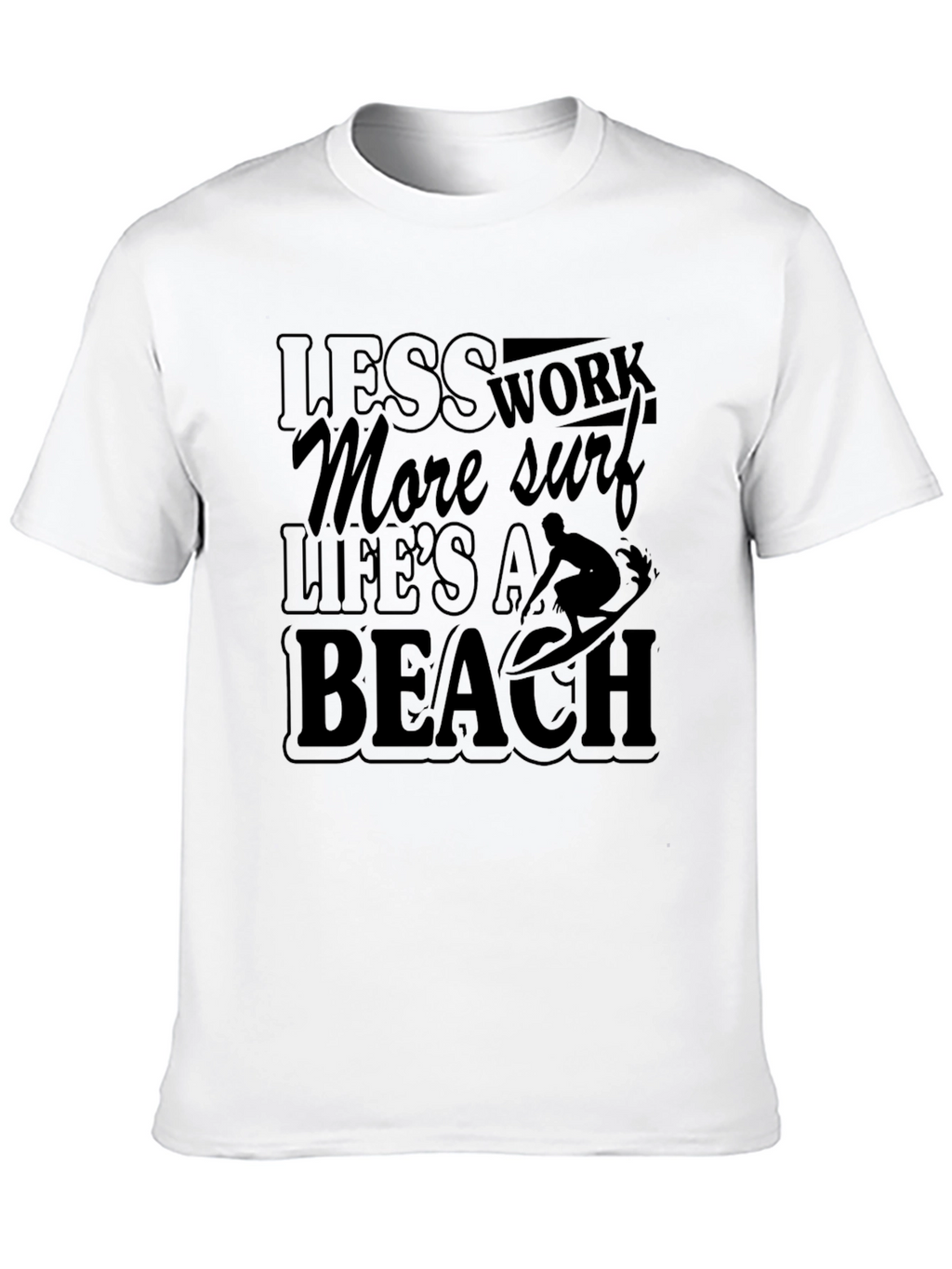 Lifes a Beach Mens Graphic T-Shirt