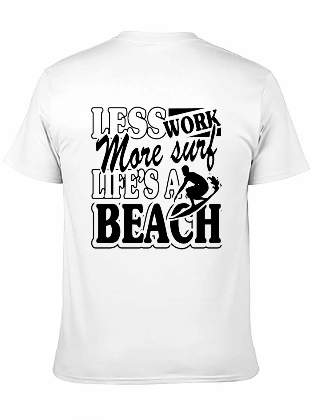 Lifes a Beach Mens Graphic T-Shirt