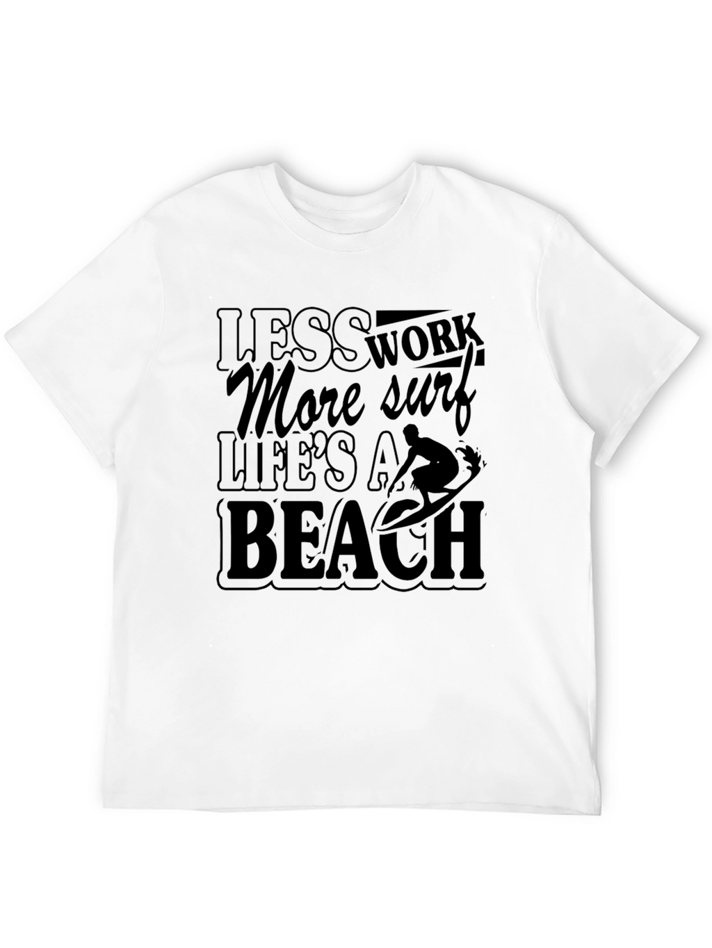 Lifes a Beach Mens Graphic T-Shirt