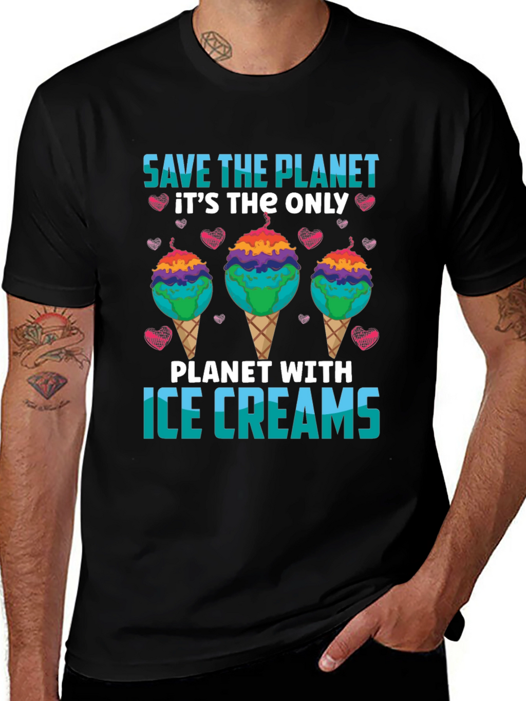 Save the Planet Ice Cream T-Shirt