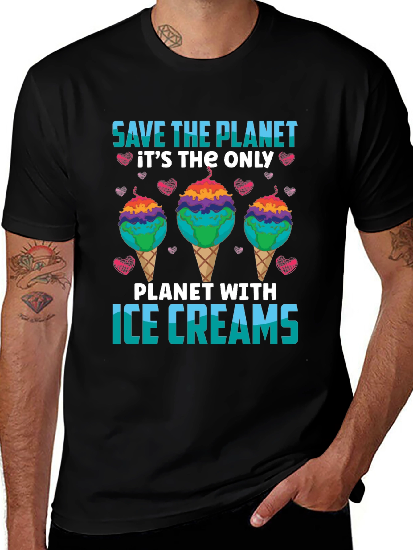 Save the Planet Ice Cream T-Shirt