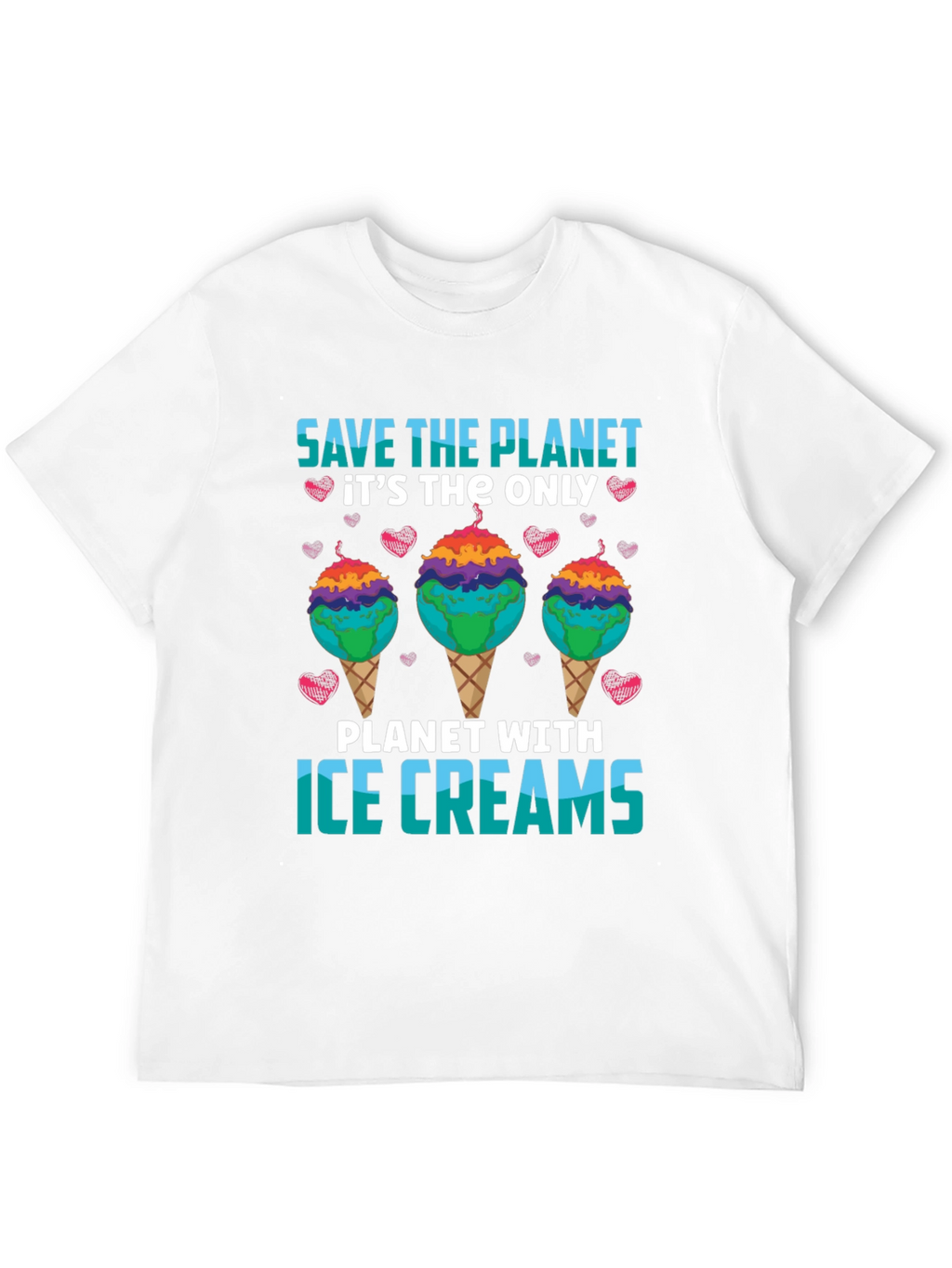 Save the Planet Ice Cream T-Shirt