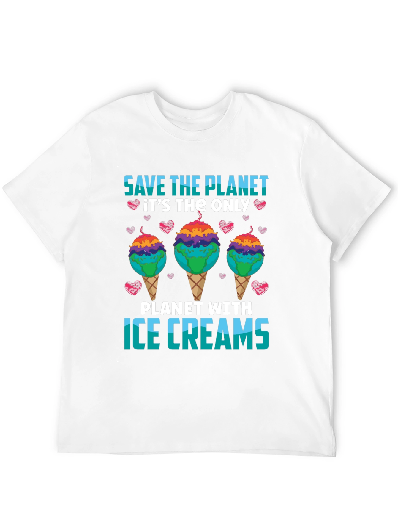 Save the Planet Ice Cream T-Shirt