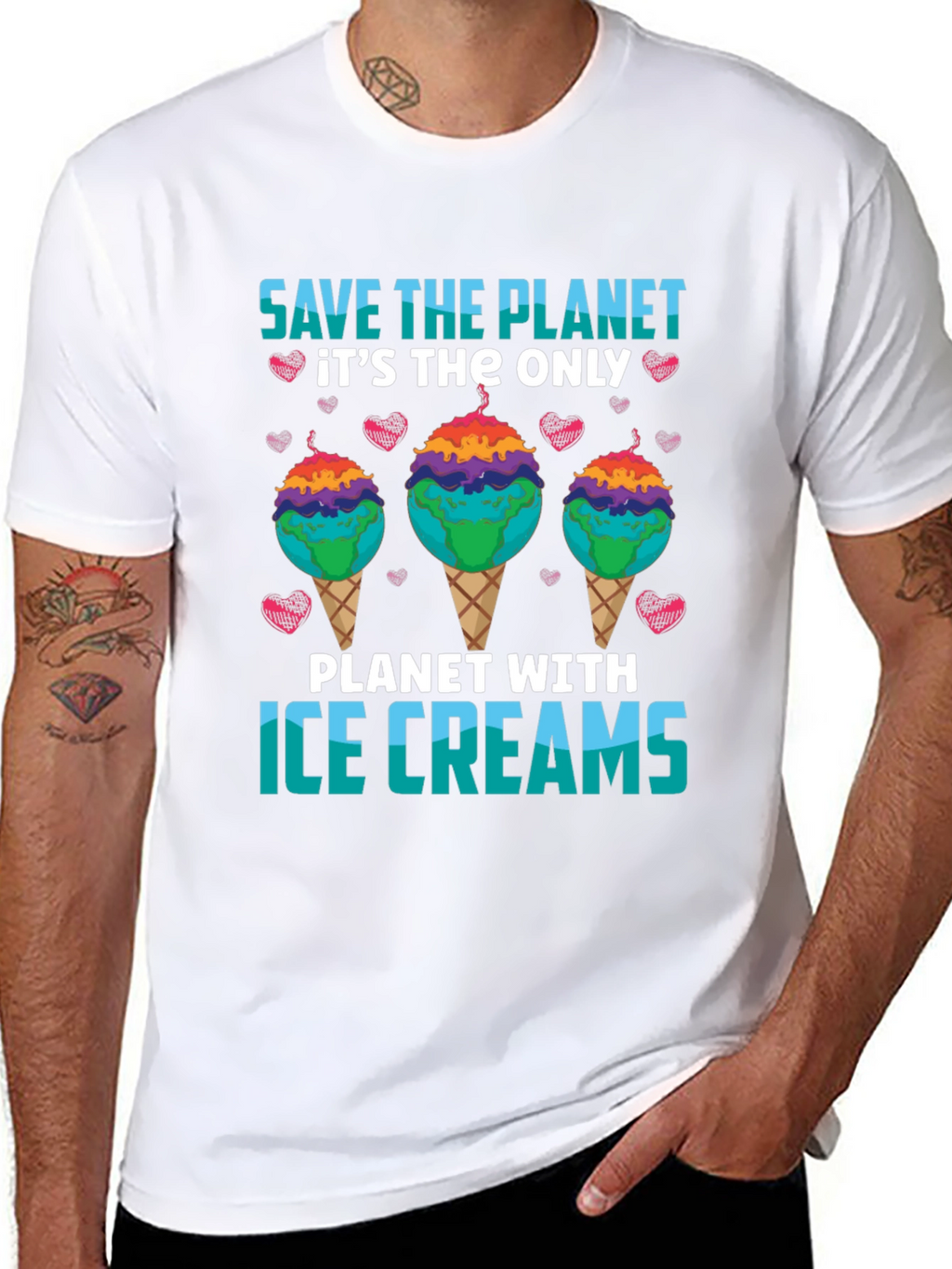 Save the Planet Ice Cream T-Shirt