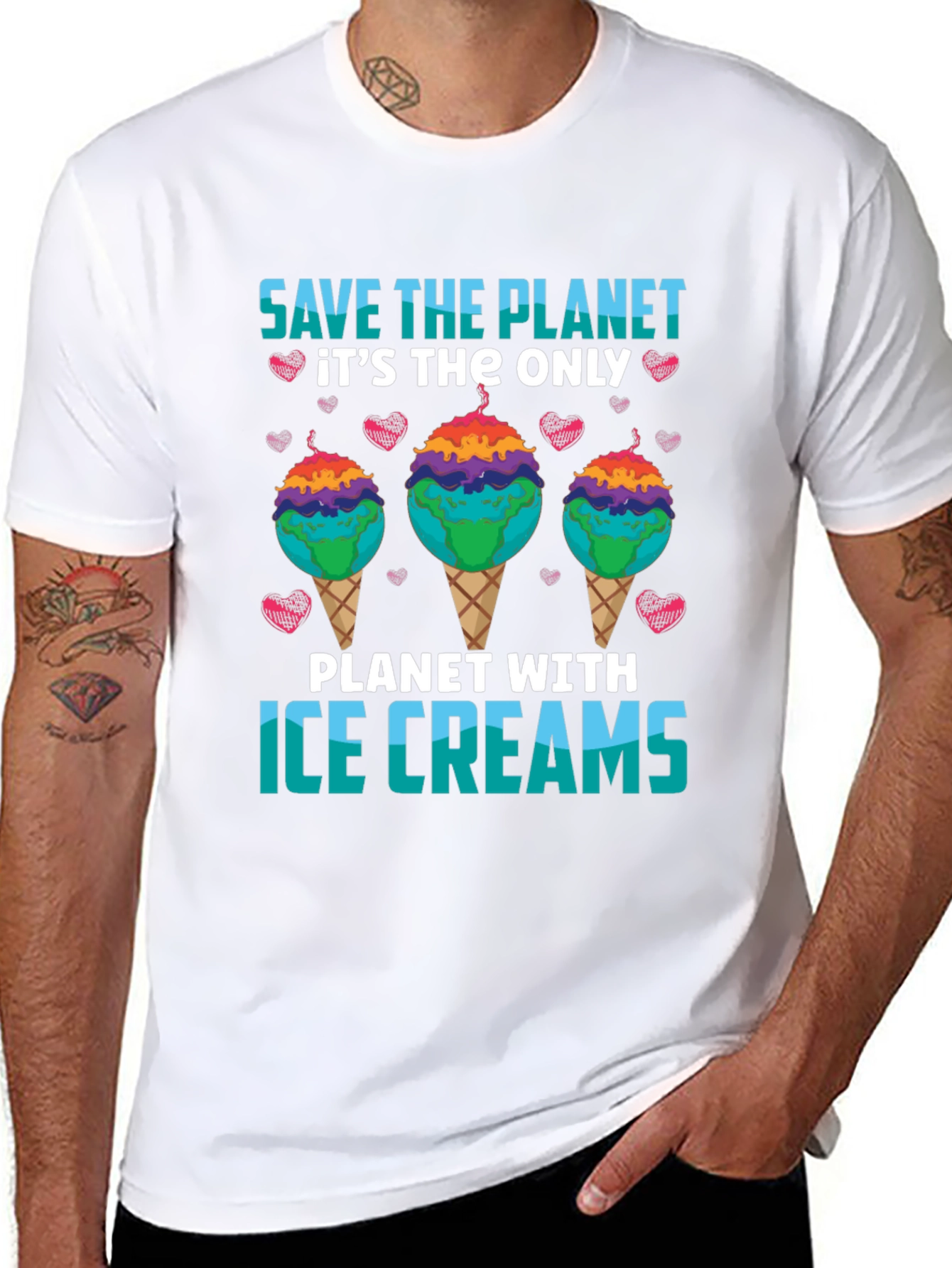 Save the Planet Ice Cream T-Shirt