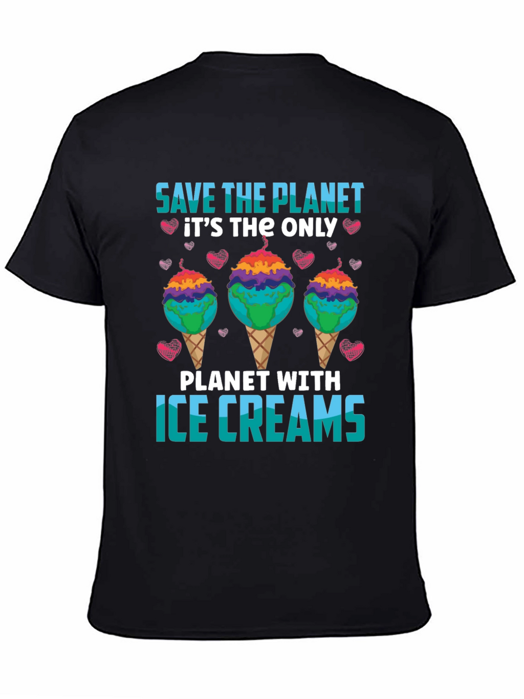 Save the Planet Ice Cream T-Shirt