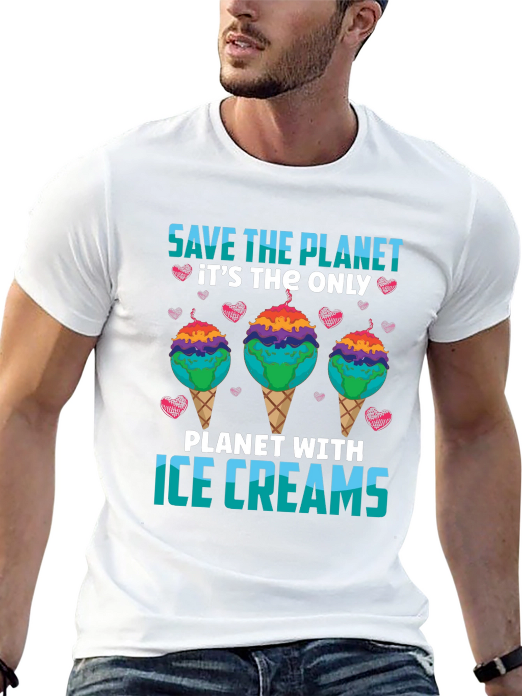 Save the Planet Ice Cream T-Shirt