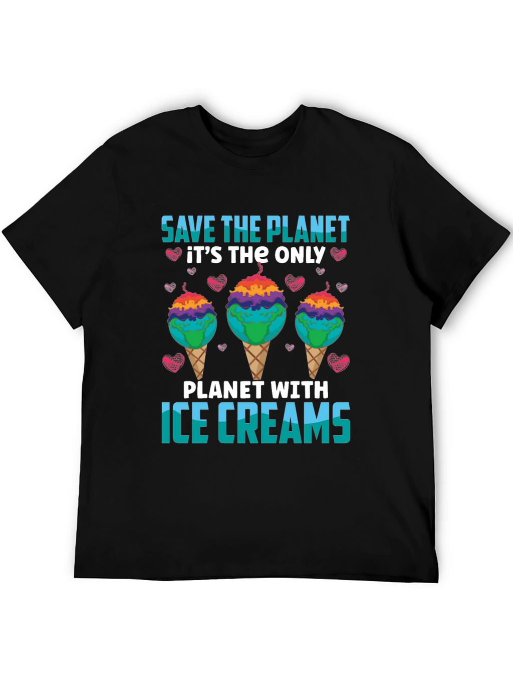 Save the Planet Ice Cream T-Shirt