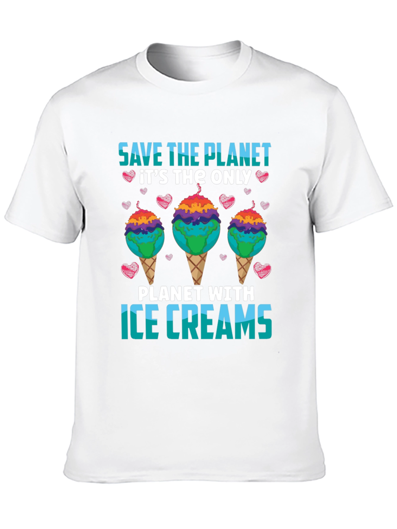 Save the Planet Ice Cream T-Shirt