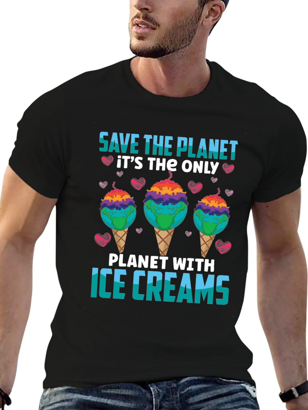 Save the Planet Ice Cream T-Shirt