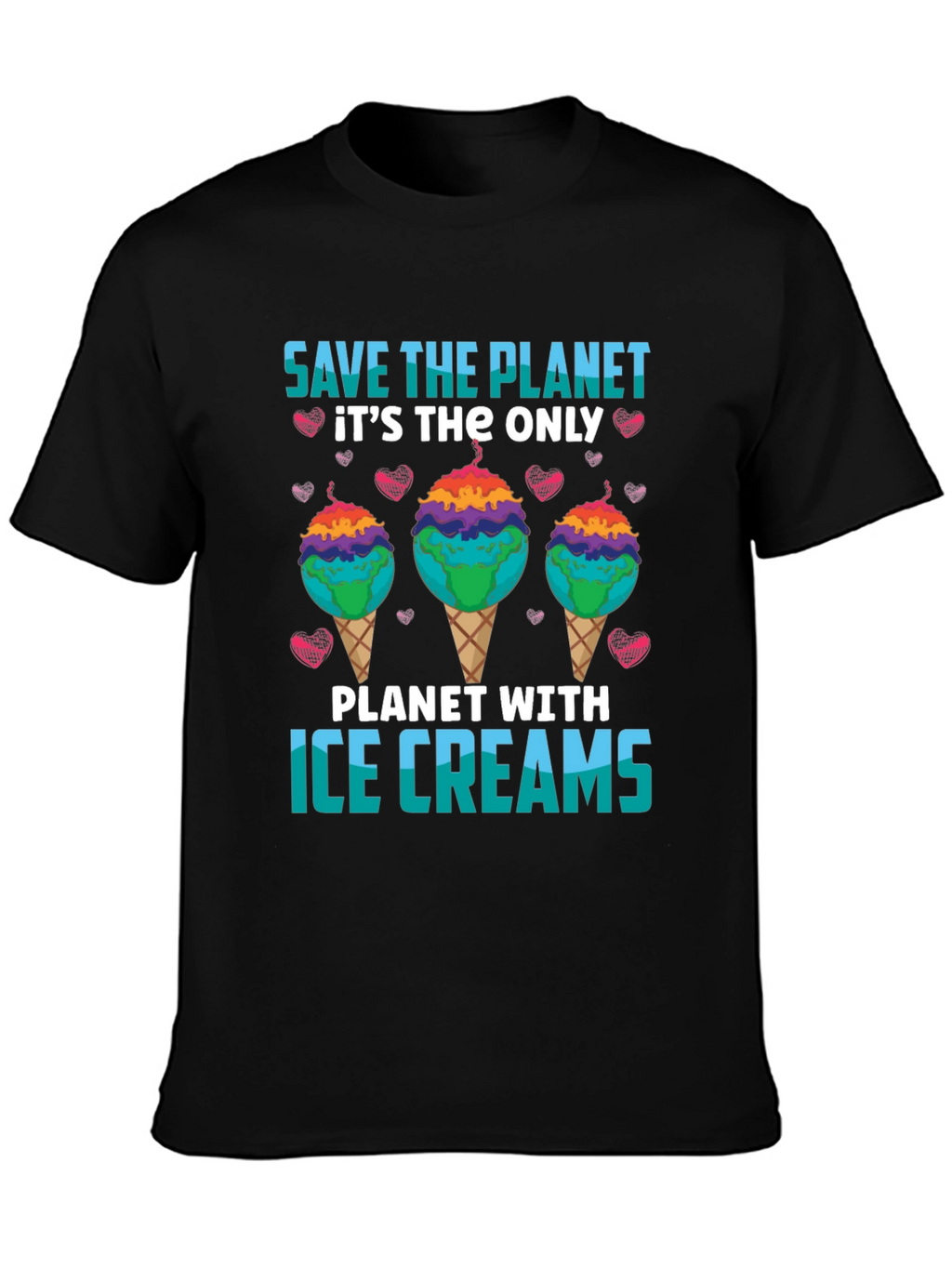 Save the Planet Ice Cream T-Shirt