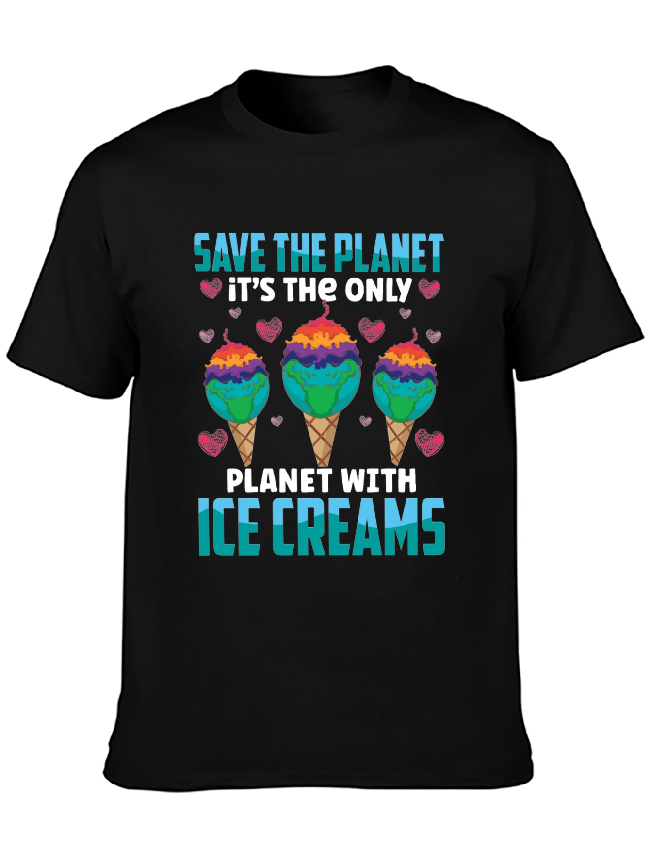 Save the Planet Ice Cream T-Shirt