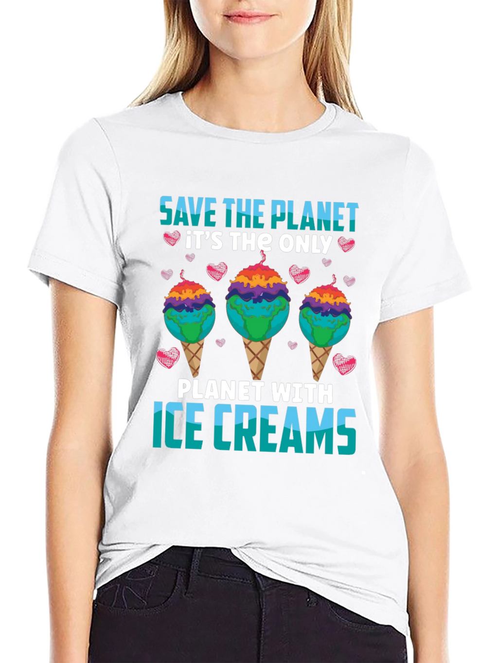 Save the Planet Ice Cream T-Shirt