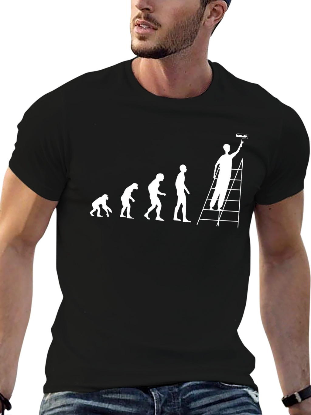 Painter Evolution T-Shirt - Funny DIY Home Improvement Tee