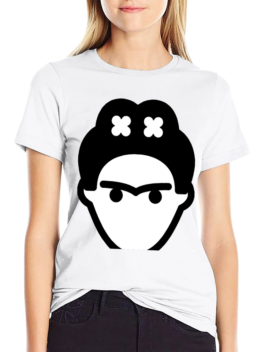 Frida Kahlo Graphic Tee - Black Cotton T-Shirt