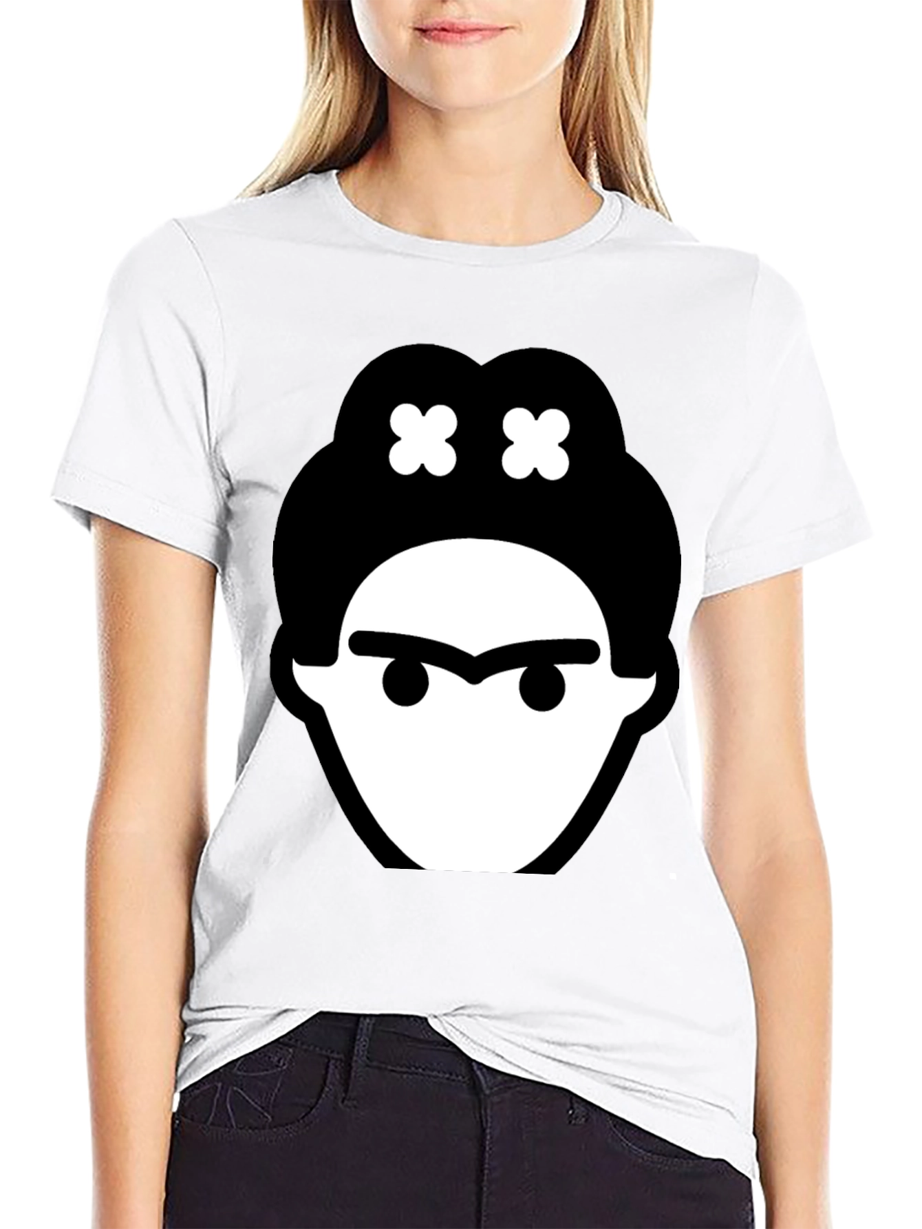 Frida Kahlo Graphic Tee - Black Cotton T-Shirt