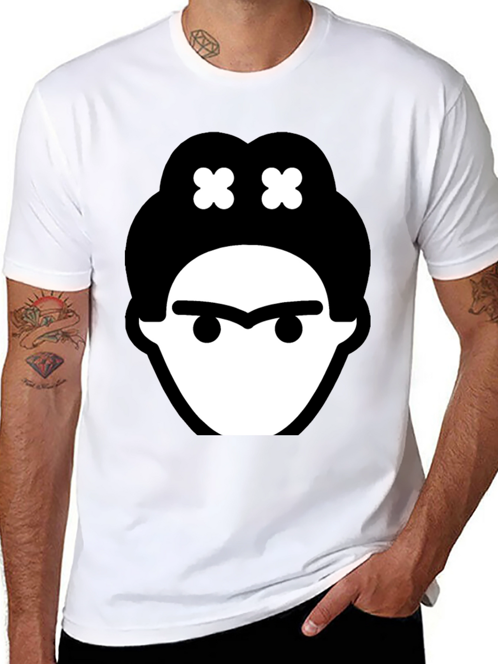 Frida Kahlo Graphic Tee - Black Cotton T-Shirt