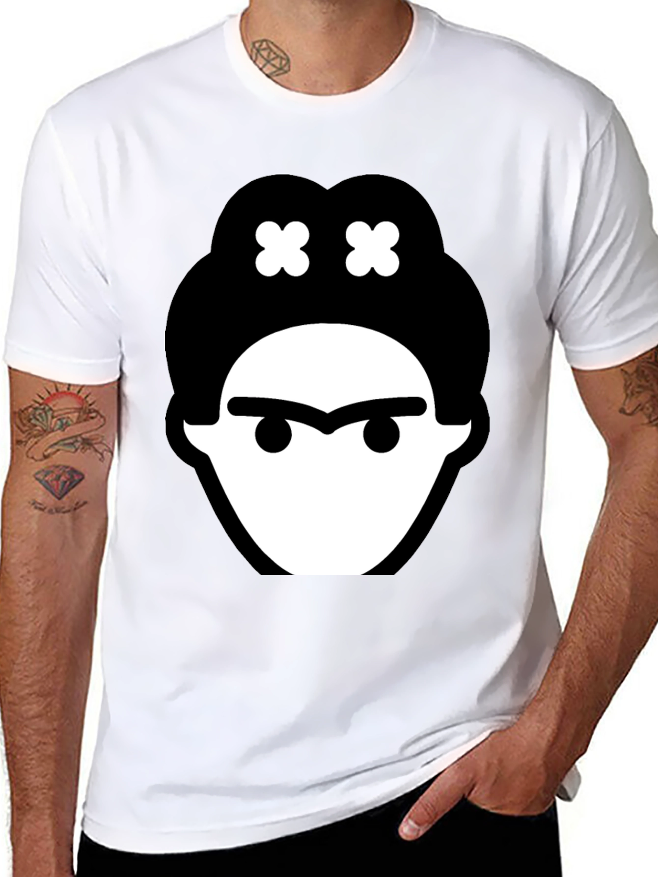 Frida Kahlo Graphic Tee - Black Cotton T-Shirt