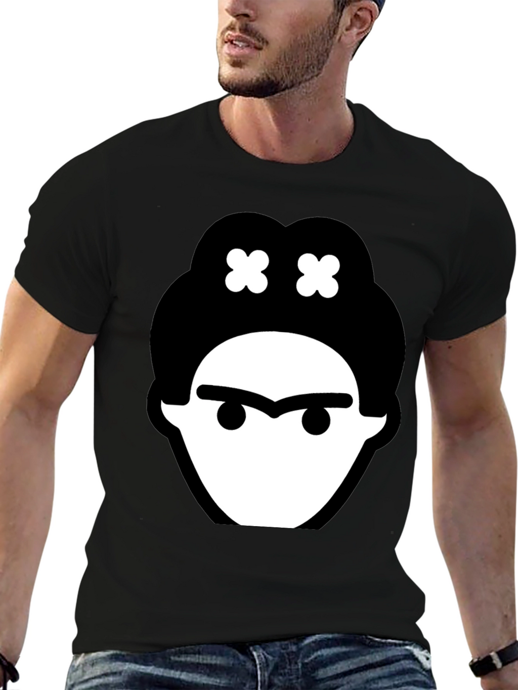 Frida Kahlo Graphic Tee - Black Cotton T-Shirt