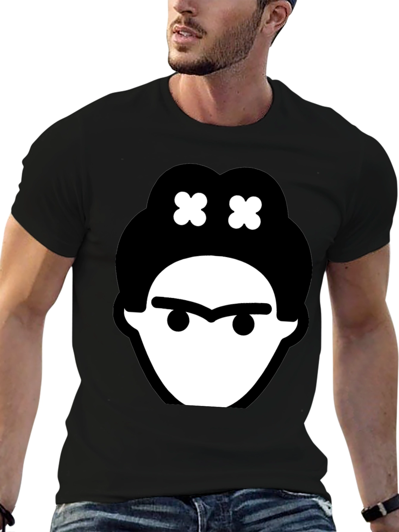 Frida Kahlo Graphic Tee - Black Cotton T-Shirt