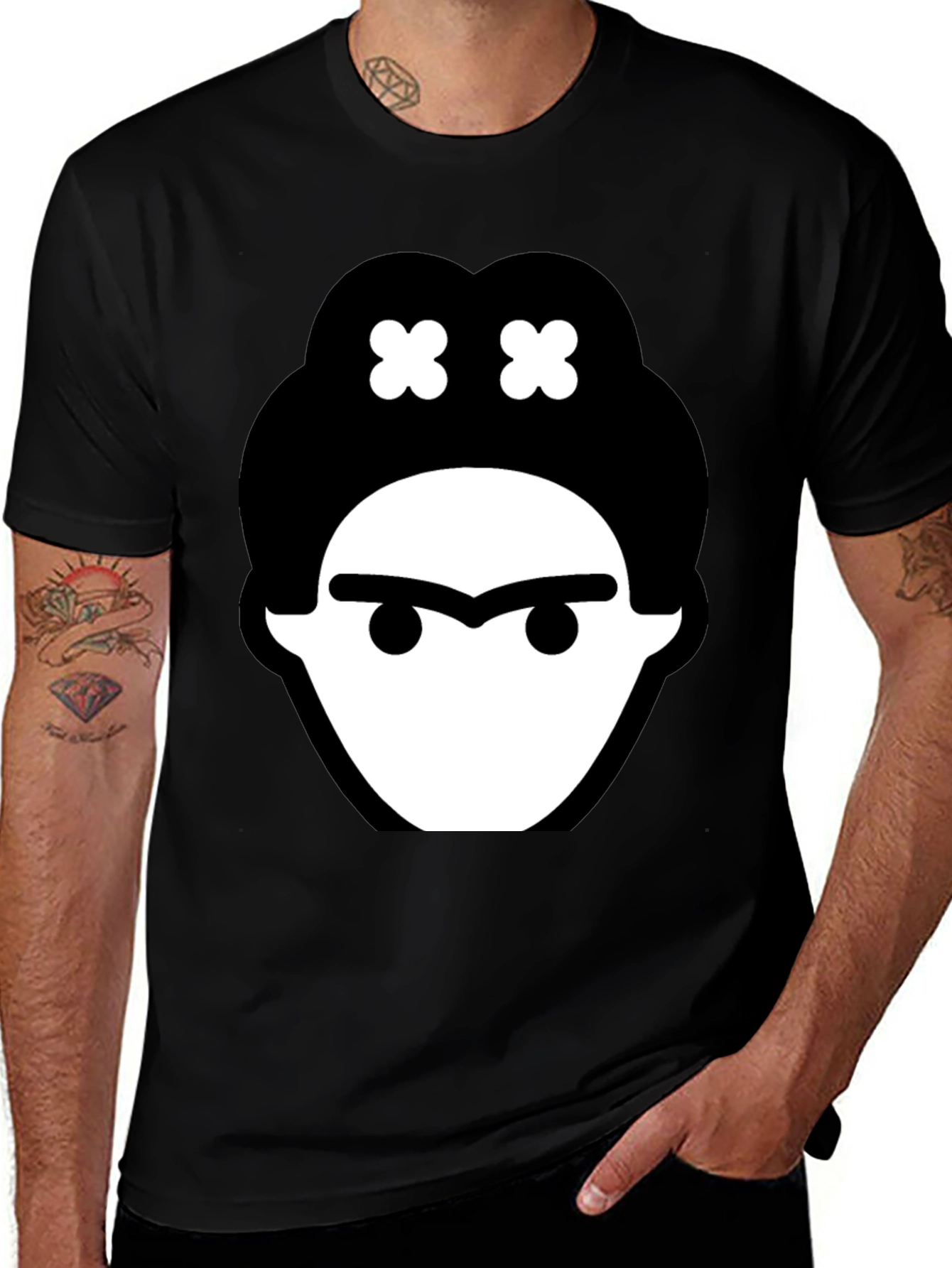 Frida Kahlo Graphic Tee - Black Cotton T-Shirt