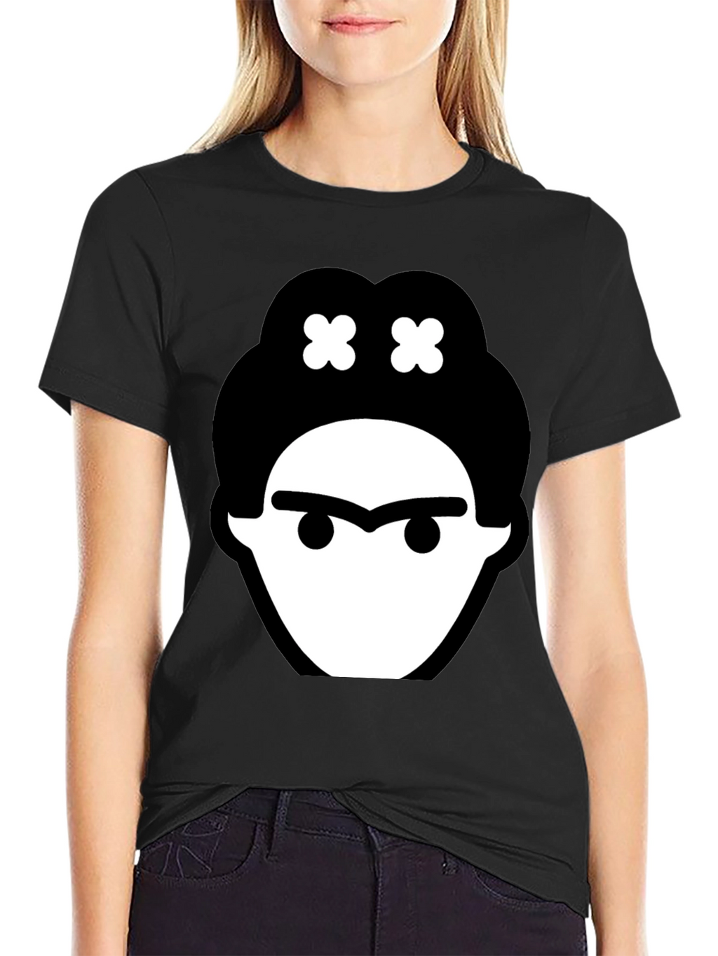 Frida Kahlo Graphic Tee - Black Cotton T-Shirt