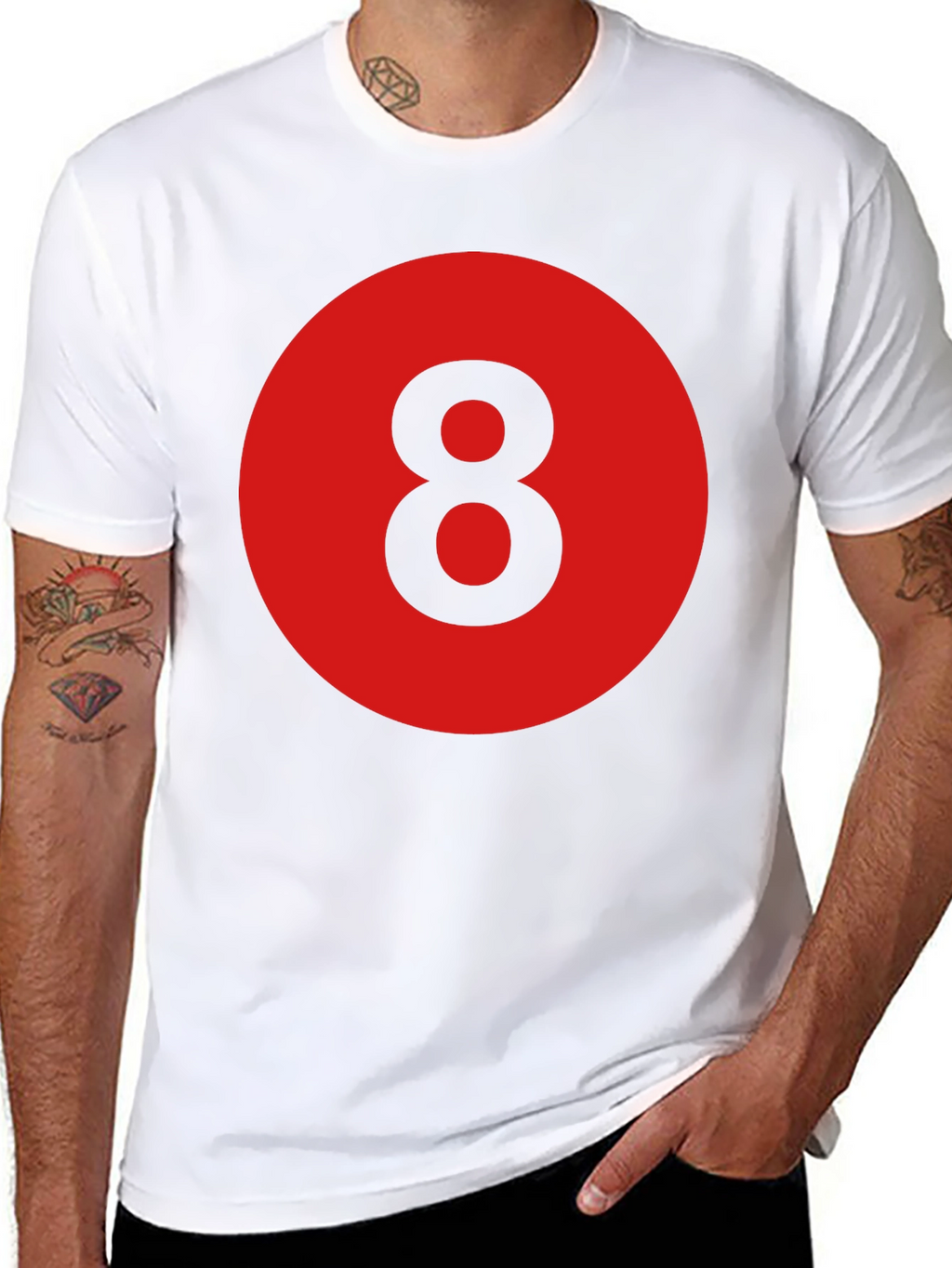 8 Ball Graphic Tee - Retro Style